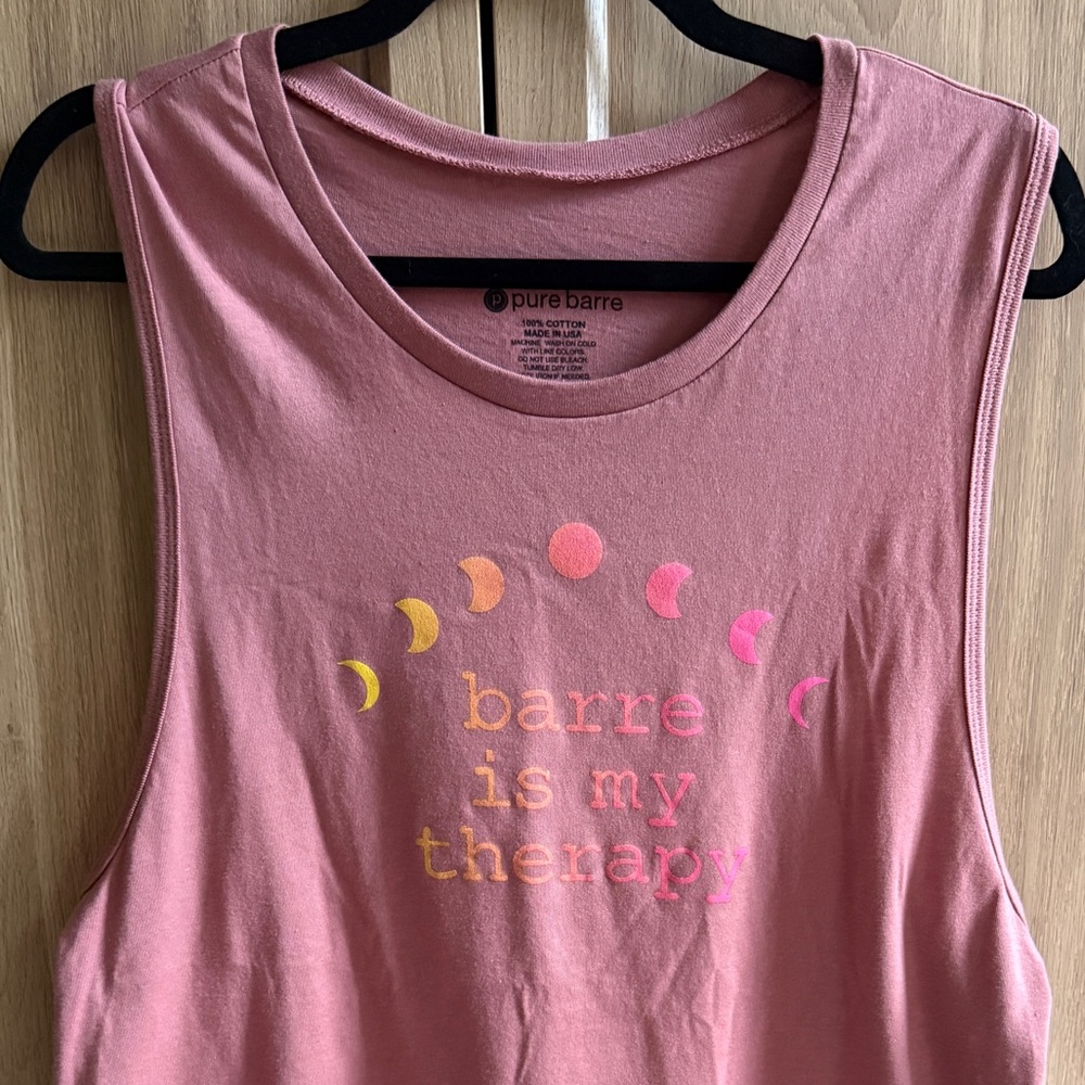 Pure Barre Women’s Mauve Cotton Muscle Tank